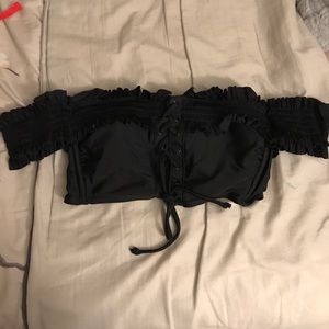 New without the tags Black corset bikini top
